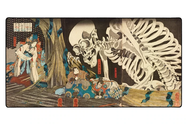 3987388938.webp Hiirematt "LIT hiirematt" Skeleton Specter, autor Utagawa Kuniyoshi - Image 1