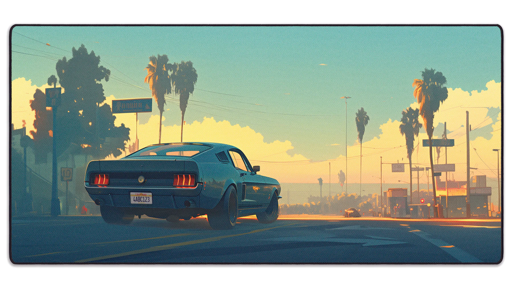 Klaviaturos.shop-Peles-kilimelis-LIT-Mousepad-Mitzuki’s-Mustang-scaled Hiirematt "LIT hiirematt" Mitzuki Mustang - Image 1