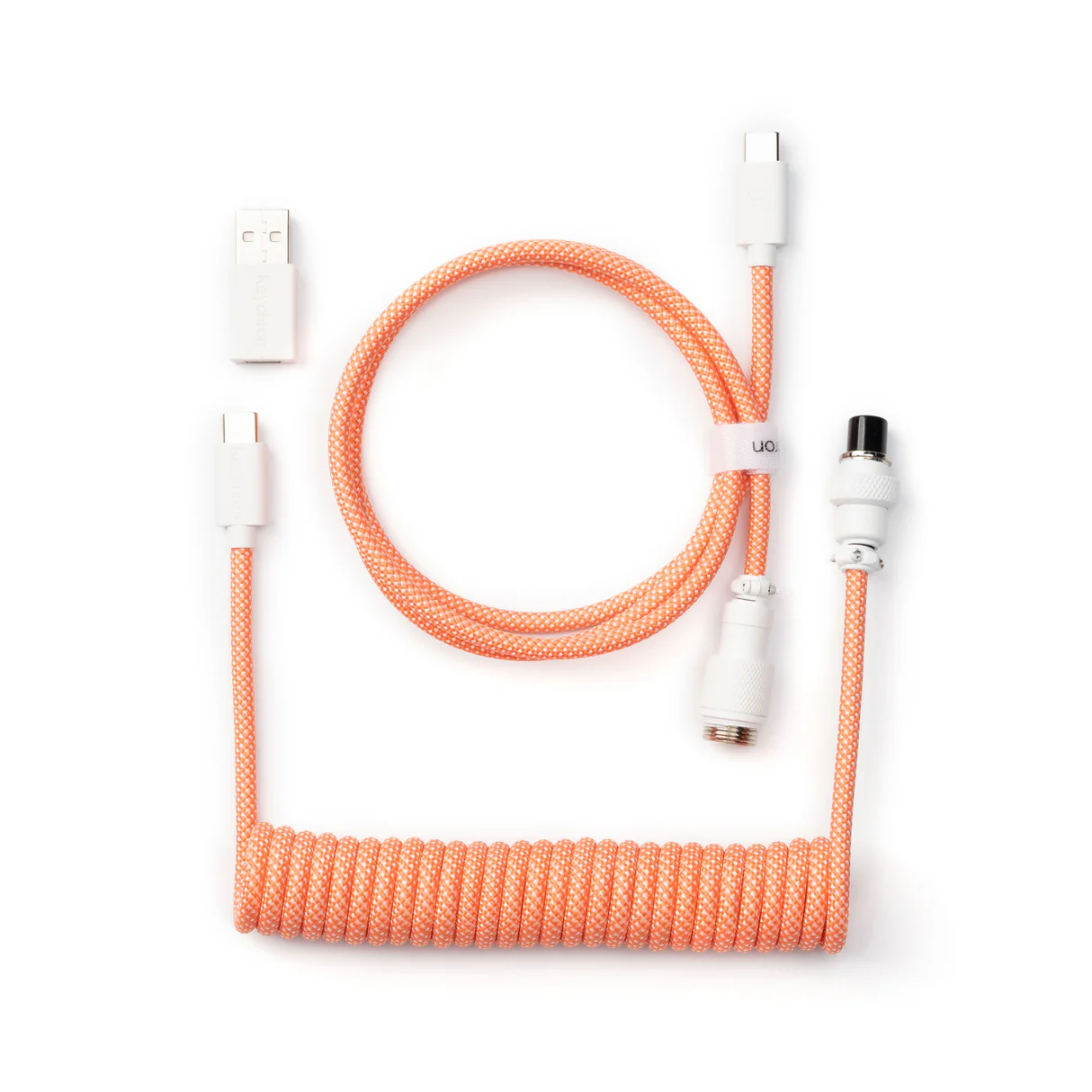 coiled-cable-Pink-Orange-3_dd218e10-ac3e-4611-8ae9-954bd64214fe Klaviatuurikaabel Keychron Coiled (oranž) - Image 1