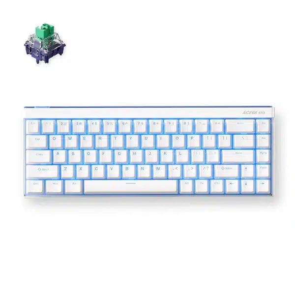 mchose-official-snow-white-kailh-magnetic-god-switch-mchose-ace-68-air-hall-effect-magnetic-switch-gaklõpsug-keyboard-1166639441 Klaviatuur MCHOSE Ace 68 Air Hall Effect (Lumivalgeke) - Image 1